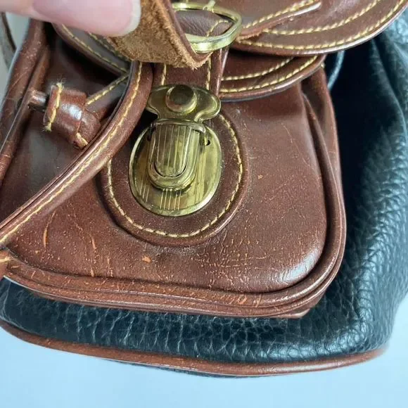 Black & brown mini backpack - Picture 4 of 8